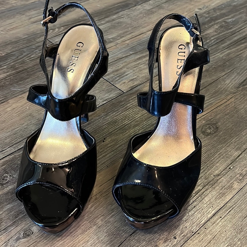 Leopard heels by Guess